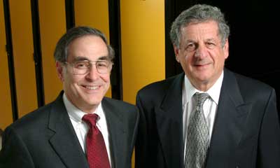 Michael Levine (left) and Ralph Roskies (right)