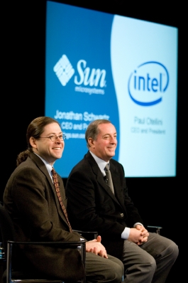 Sun CEO and President, Jonathan Schwartz and Intel CEO, Paul Otellini, announced a broad strategic alliance.