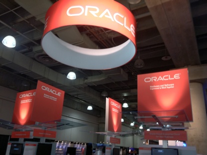 Cloud Expo 2012 Oracle booth signage