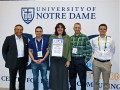 Tom Tabor joins the University of Notre Dame team following their award presentation