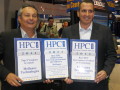 Eyal Waldman, CEO of Mellanox Technologies accepting HPCwire 2011 Readers Choice Awards from Tom Tabor