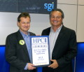 Franz Aman, CMO of SGI accepts the Reader's Choice Award for Best use of HPC in 'edge HPC' application