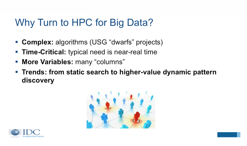 IDC Why Turn to HPC for Big Data