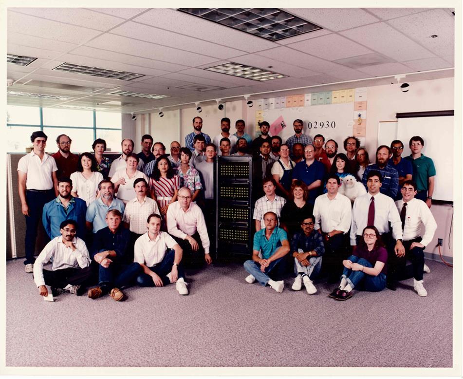 1990 Intel team photo Reinders