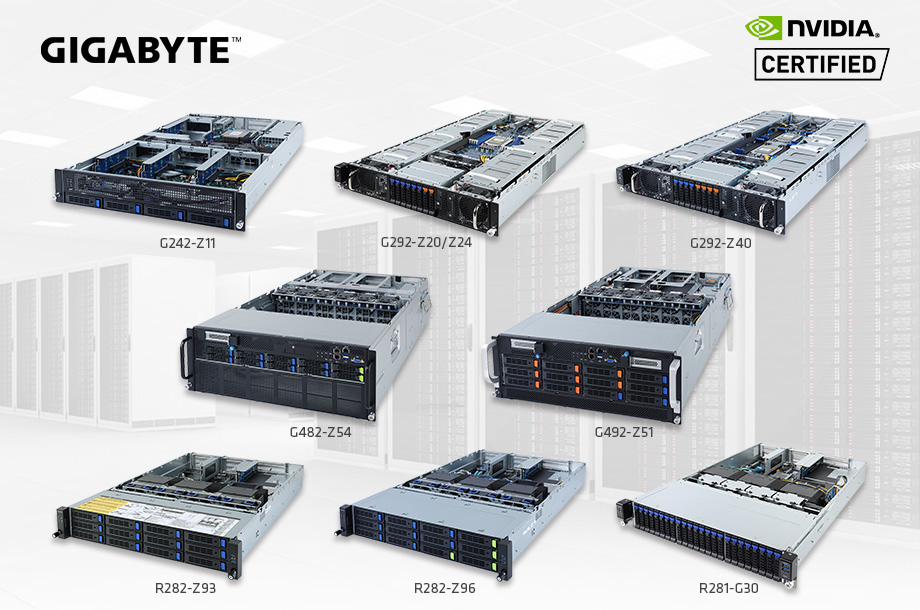 GIGABYTE Offers More NVIDIA-Certified GPU Servers