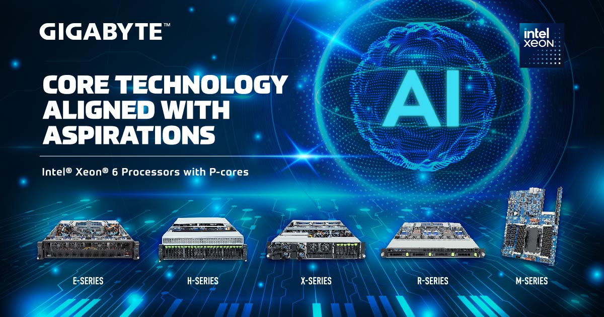GIGABYTE Announces Servers Using Intel Xeon 6900-series with P ...